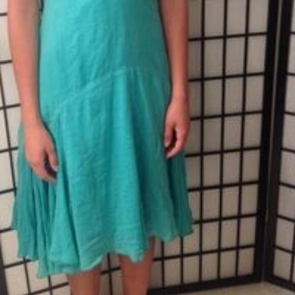 Summer Dress - Armani Exchange Sz 2 Dress Beautiful Summer Blue - Picture 4 of 8
